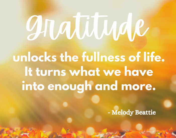 It’s the Season of Gratitude